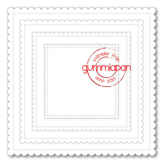 Afbeeldingen van Scalloped Squares - stans