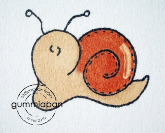 Afbeeldingen van Mini-slak - stempel (normaal €1,50)