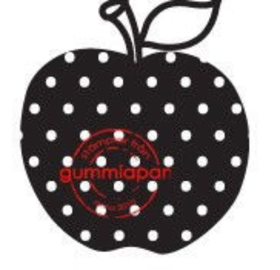Afbeeldingen van Grote stip appel - stempel (normaal €2,00)