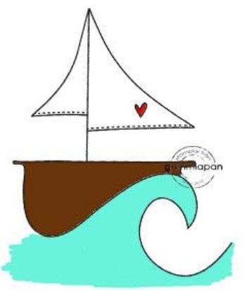 Picture of zeilboot - stempel (normaal €2,50)
