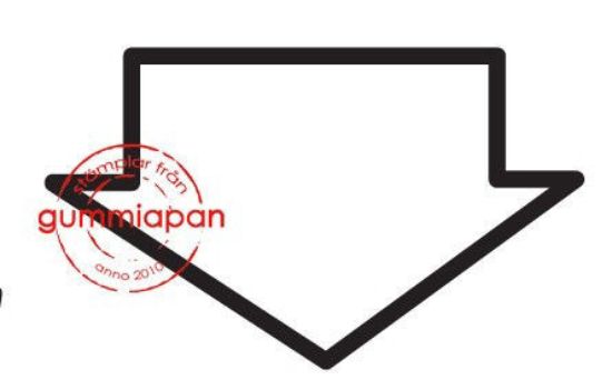 Afbeeldingen van Brede pijl - stempel (normaal €1,00)