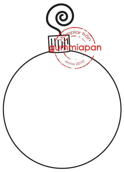 Afbeeldingen van Kerstbal - stempel (normaal €2,50)