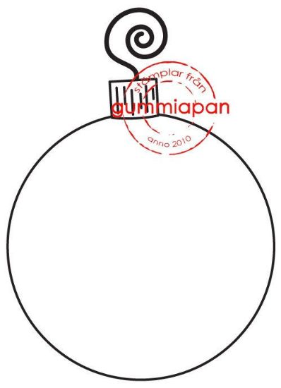 Picture of Kleine kerstbal - stempel (normaal €1,50)