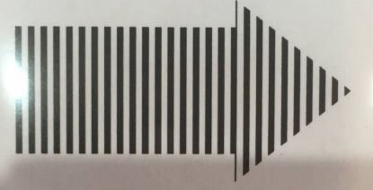 Afbeeldingen van Kleine gestreepte pijl - stempel (normaal €1,50)