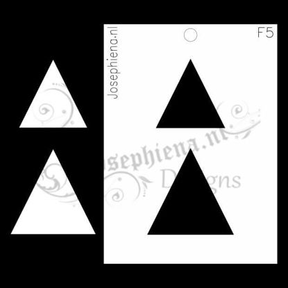 Driehoeken - figuur-stencil van Josephiena`s Design