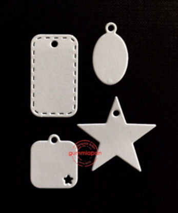 Afbeeldingen van Mini tags, set 2 - stansen