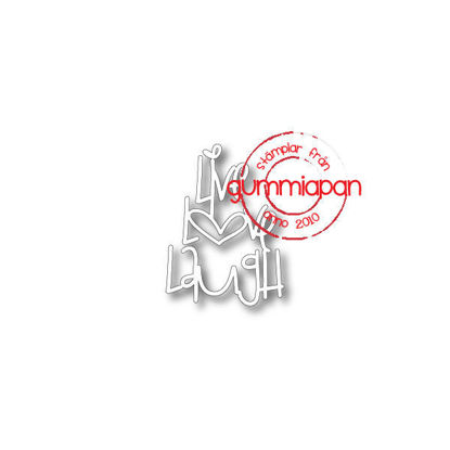 Afbeeldingen van Live Love Laugh - stansen (normaal €6,90)