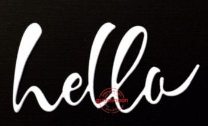 Afbeeldingen van Hello - stansen (normaal €5,50)