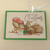 Voorbeeld met de Tas van de kerstman stempel van Gummiapan