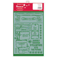 Stamperia Stencil A4 Lady Vagabond Luggage