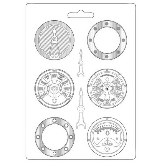 Stamperia Soft Mould A4 Lady Vagabond Lifestyle Gauges