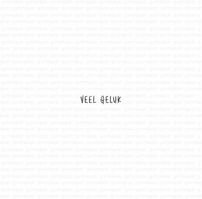 Picture of Veel geluk - tekst-stempel - Gummiapan