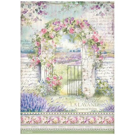 Stamperia A4 Rice Paper Provence Arch