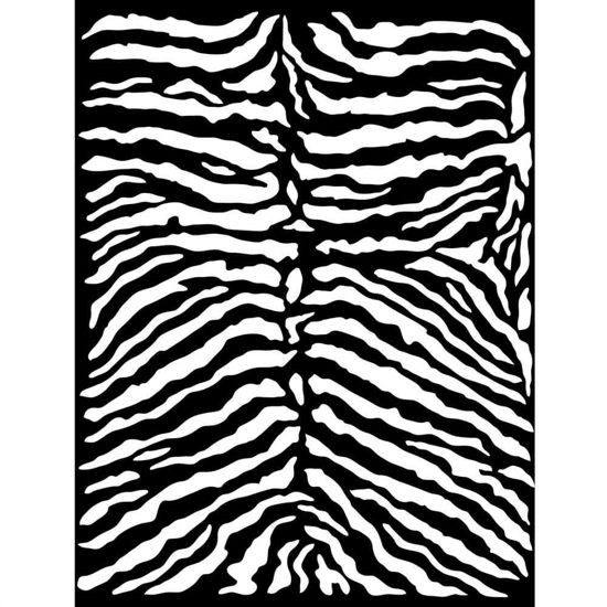 Stamperia Thick Stencil 20x25cm Savana Zebra Pattern