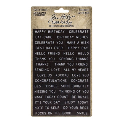 Label Stickers Sentiments - Idea-ology Tim Holtz