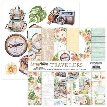 Scrapboys 6 x 6 inch Paper Pad - Travelers