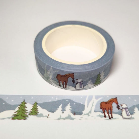 Gummiapans Washi tape- Yuki met paard