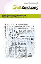 CraftEmotions Clearstamps 6x7cm - Achtergrond tekst design