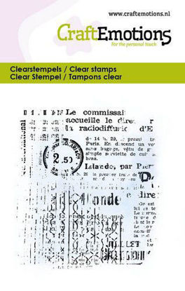 CraftEmotions Clearstamps 6x7cm - Achtergrond tekst design