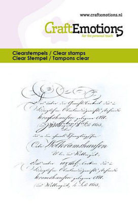 CraftEmotions clearstamps 6x7cm - Achtergrond tekst