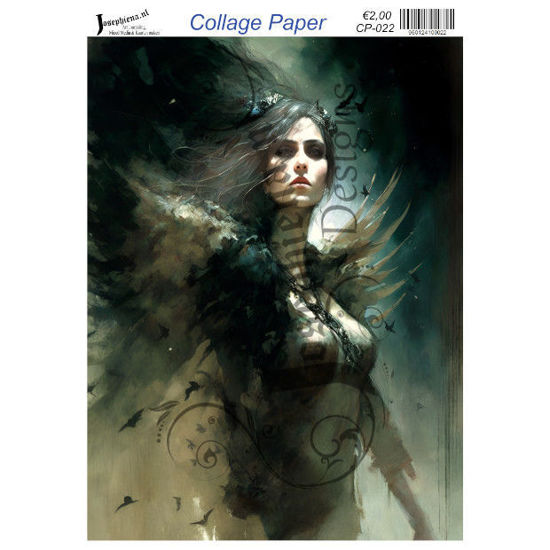 Fallen Angel - Josephiena's collage paper - CP-022