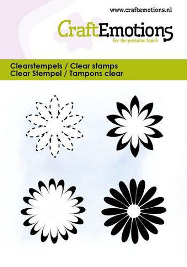 CraftEmotions clearstamps 6x7cm - Diverse bloemen 2