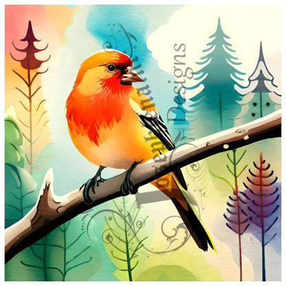 Discover Tranquility: Watercolor Bird Diamond Painting Unveiled!