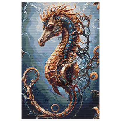 Dive into Magic: Unveil the Enchantment of Our Sea Horse Diamond Painting!