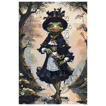 Discover the Enchanting Frog Witch Diamond PaintingDiscover the Enchanting Frog Witch Diamond Painting