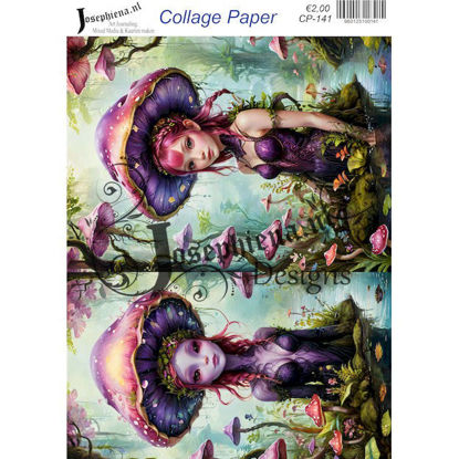 Blue monster 9 - Josephiena's collage paper - CP-141