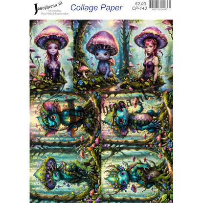 Blue monster 11 - Josephiena's collage paper - CP-143